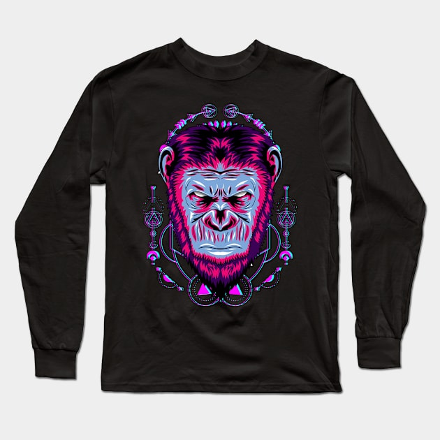 apes head Long Sleeve T-Shirt by SHINIGAMII